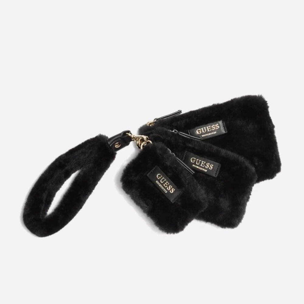 GUESS Elsie faux-fur Wristlet Set